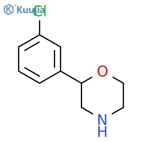 2-(3-chlorophenyl)morpholine structure