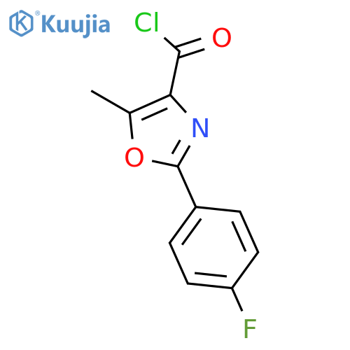 4-Oxazolecarbonyl chloride, 2-(4-fluorophenyl)-5-methyl- structure