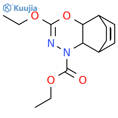 5,8-Etheno-1H-4,1,2-benzoxadiazine-1-carboxylic acid,3-ethoxy-4a,5,8,8a-tetrahydro-, ethyl ester structure