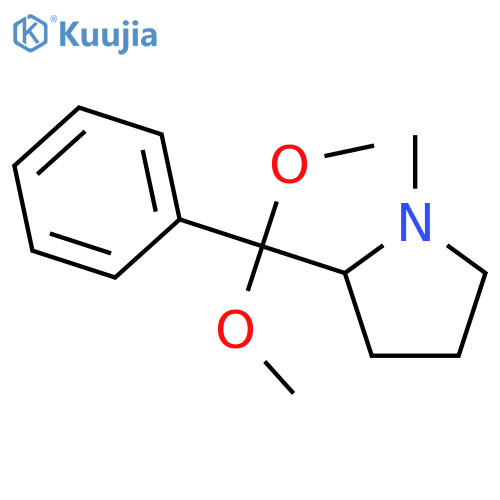 Pyrrolidine, 2-(dimethoxyphenylmethyl)-1-methyl- structure