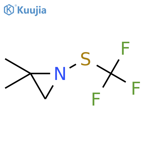 Aziridine, 2,2-dimethyl-1-[(trifluoromethyl)thio]- structure
