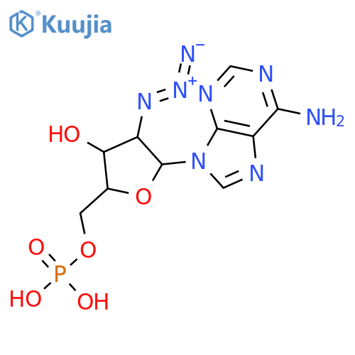 2'-azido-2'-deoxyadenosine 5'-(dihydrogen phosphate) structure