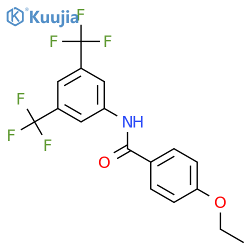 N-[3,5-bis(trifluoromethyl)phenyl]-4-ethoxybenzamide structure