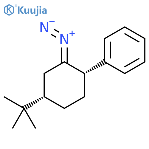 Benzene, [2-diazo-4-(1,1-dimethylethyl)cyclohexyl]-, cis- structure