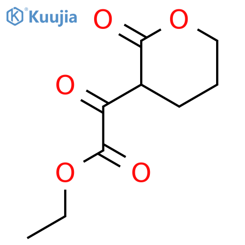 Ethyl 2-oxo-2-(2-oxotetrahydro-2H-pyran-3-yl)acetate structure