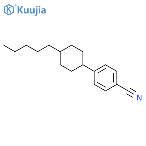 trans-4-(4-n-Pentylcyclohexyl)benzonitrile structure