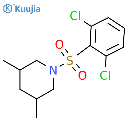 1-(2,6-dichlorophenyl)sulfonyl-3,5-dimethylpiperidine structure