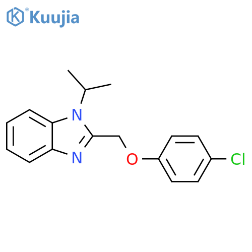 2-(4-chlorophenoxy)methyl-1-(propan-2-yl)-1H-1,3-benzodiazole structure