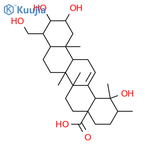 2,3,19,24-Tetrahydroxy-23-nor-12-ursen-28-oic acid; (2β,3β,19α)-form structure