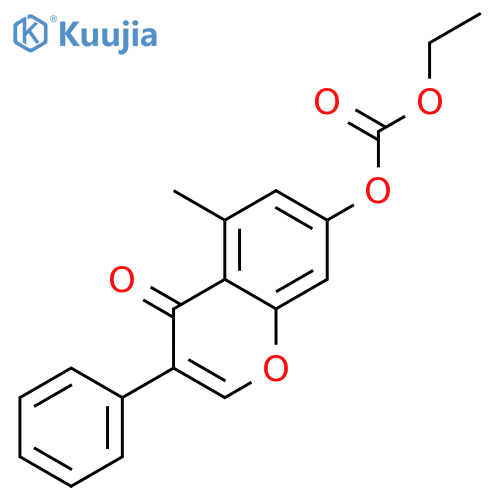 5-Methyl-7-hydroxyisoflavone ethylcarbonate ester structure