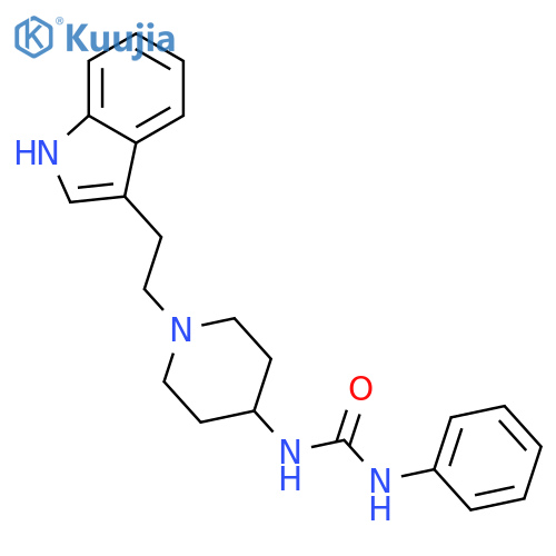 Urea, N-[1-[2-(1H-indol-3-yl)ethyl]-4-piperidinyl]-N'-phenyl- structure