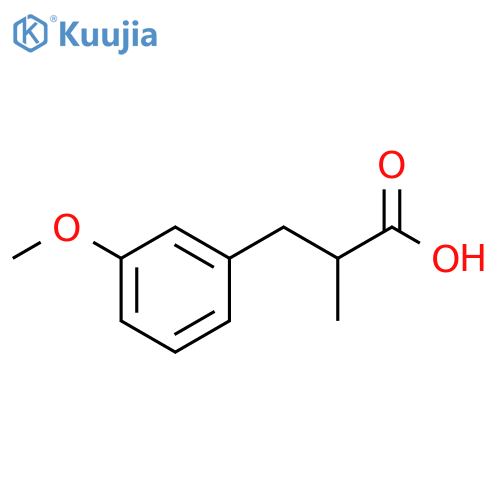 3-(3-methoxyphenyl)-2-methylpropanoic acid structure