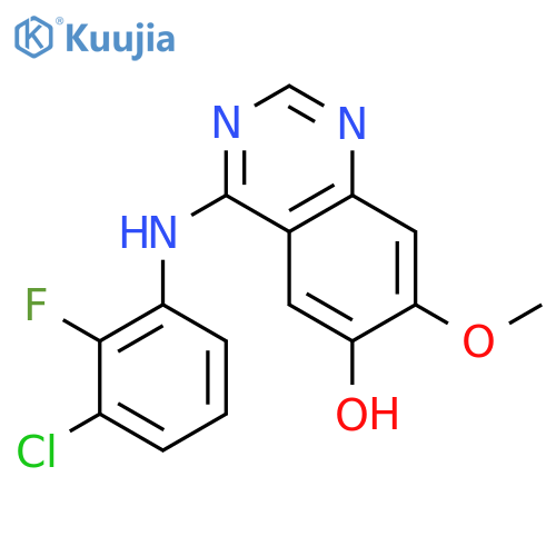 4-((3-Chloro-2-fluorophenyl)amino)-7-methoxyquinazolin-6-ol structure