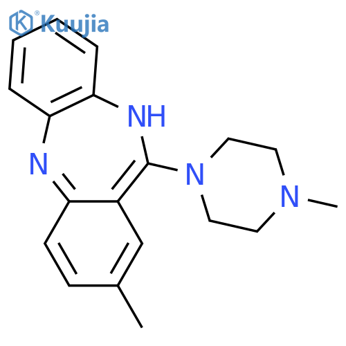 5H-DIBENZO[B,E][1,4]DIAZEPINE, 2-METHYL-11-(4-METHYL-1-PIPERAZINYL)- structure