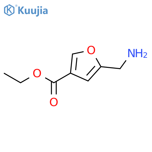 3-FURANCARBOXYLIC ACID, 5-(AMINOMETHYL)-, ETHYL ESTER structure
