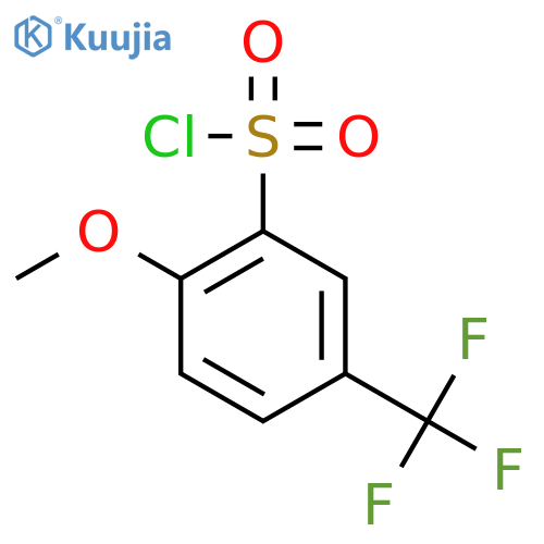 2-methoxy-5-(trifluoromethyl)benzene-1-sulfonyl chloride structure