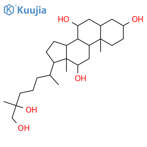 Cholestane-3,7,12,25,26-pentol,(3a,5b,7a,12a)- (9CI) structure