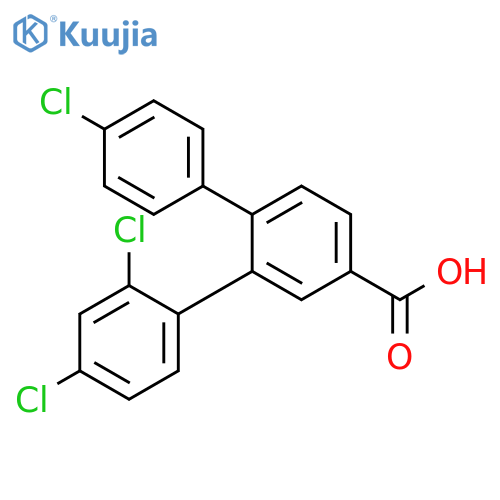 [1,1':2',1''-Terphenyl]-4'-carboxylic acid, 2'',4,4''-trichloro- structure