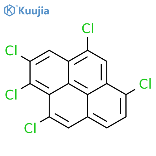Pyrene, 1,2,4,6,10-pentachloro- structure