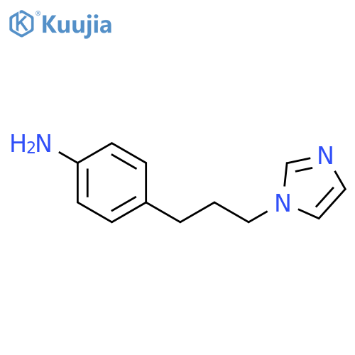 Benzenamine, 4-[3-(1H-imidazol-1-yl)propyl]- structure