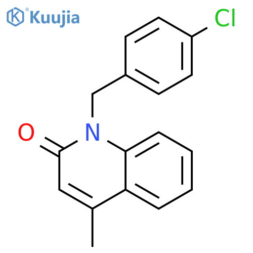 2(1H)-Quinolinone, 1-[(4-chlorophenyl)methyl]-4-methyl- structure