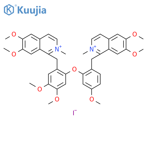Isoquinolinium, 1-[[3-[2-[(6,7-dimethoxy-2-methylisoquinolinium-1-yl)methyl]-4,5-dimethoxyphenoxy]-4-methoxyphenyl]methyl]-6,7-dimethoxy-2-methyl-, diiodide (9CI) structure