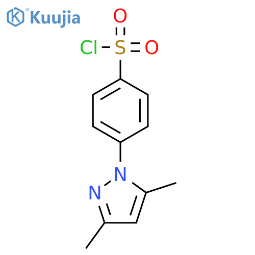 4-(3,5-Dimethyl-1H-pyrazol-1-yl)benzenesulfonyl chloride structure