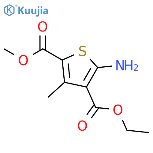 4-ethyl 2-methyl 5-amino-3-methylthiophene-2,4-dicarboxylate structure