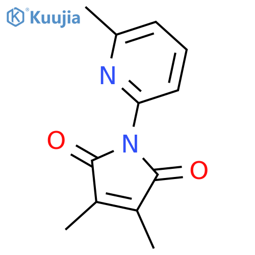 1H-Pyrrole-2,5-dione, 3,4-dimethyl-1-(6-methyl-2-pyridinyl)- structure