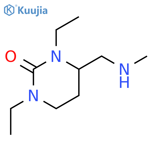 2(1H)-Pyrimidinone, 1,3-diethyltetrahydro-4-[(methylamino)methyl]- structure