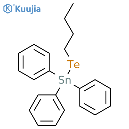 Stannane, (butyltelluro)triphenyl- structure