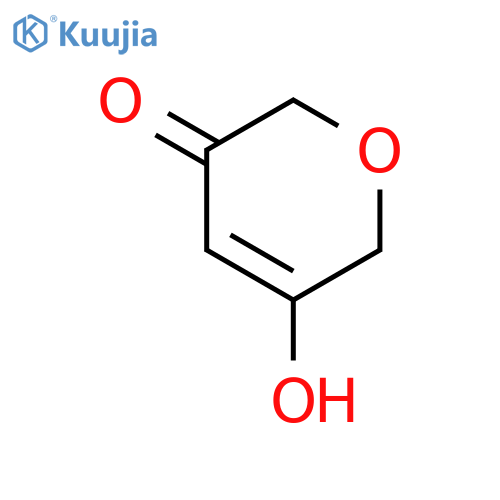 2H-Pyran-3(6H)-one, 5-hydroxy- structure