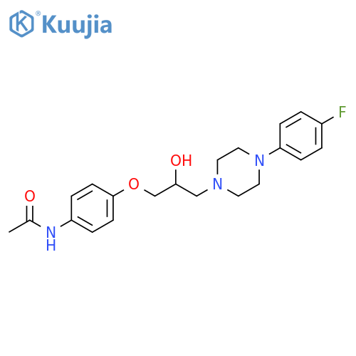 N-(4-{3-[4-(4-fluorophenyl)piperazin-1-yl]-2-hydroxypropoxy}phenyl)acetamide structure