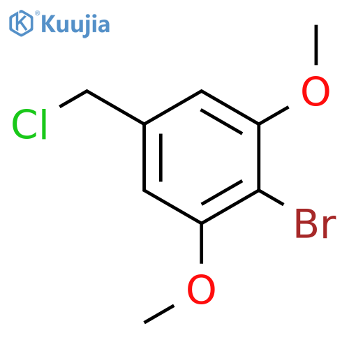 2-bromo-5-(chloromethyl)-1,3-dimethoxybenzene structure
