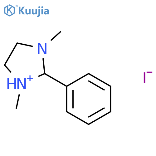 1H-Imidazolium, 4,5-dihydro-1,3-dimethyl-2-phenyl-, iodide structure