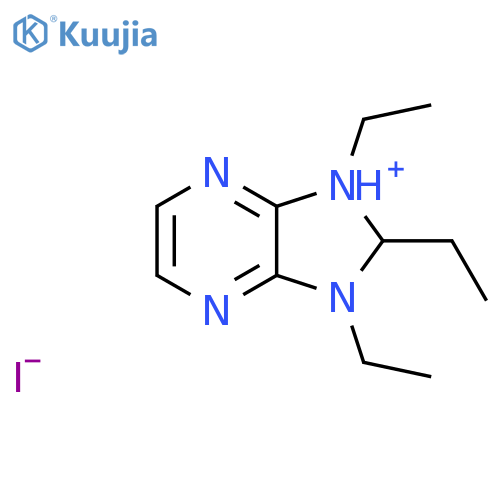 1H-Imidazo[4,5-b]pyrazinium, 1,2,3-triethyl-, iodide structure