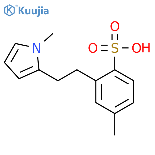 Benzenesulfonic acid, 4-methyl-2-[2-(1-methyl-1H-pyrrol-2-yl)ethyl]- structure