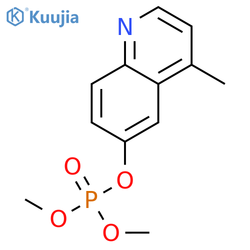 Phosphoric acid, dimethyl 4-methyl-6-quinolinyl ester structure
