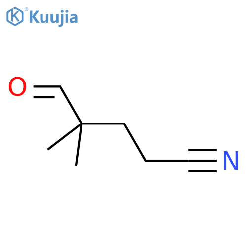 4,4-Dimethyl-5-oxopentanenitrile structure