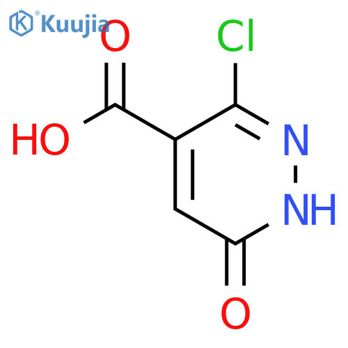 4-Pyridazinecarboxylic acid, 3-chloro-1,6-dihydro-6-oxo- structure