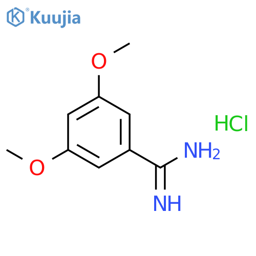 3,5-dimethoxybenzenecarboximidamide;hydrochloride structure
