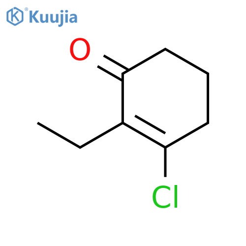 2-Cyclohexen-1-one, 3-chloro-2-ethyl- structure