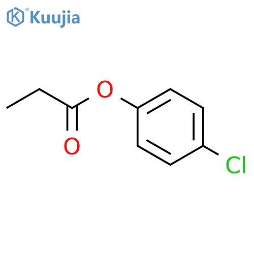 Propanoic acid,4-chlorophenyl ester structure