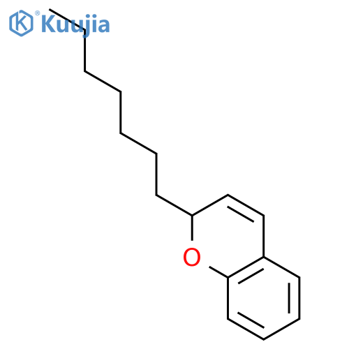 2H-1-Benzopyran, 2-heptyl- structure