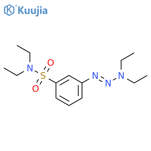 Benzenesulfonamide, 3-(3,3-diethyl-1-triazenyl)-N,N-diethyl- structure