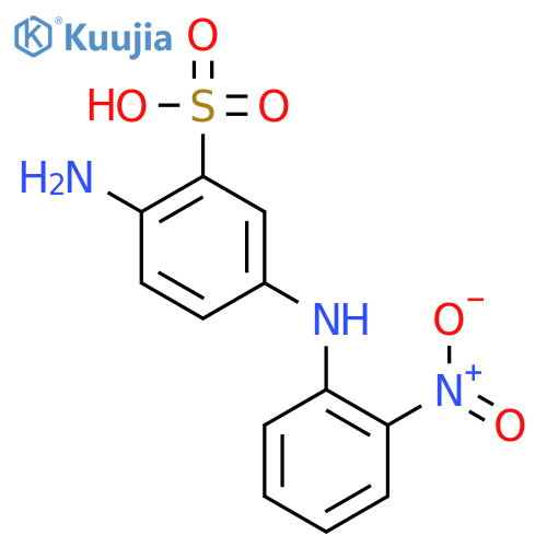 Benzenesulfonic acid, 2-amino-5-[(2-nitrophenyl)amino]- structure