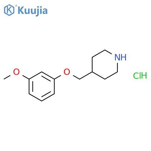 4-[(3-Methoxyphenoxy)methyl]piperidine hydrochloride structure