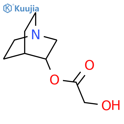 Acetic acid, hydroxy-, 1-azabicyclo[2.2.2]oct-3-yl ester structure