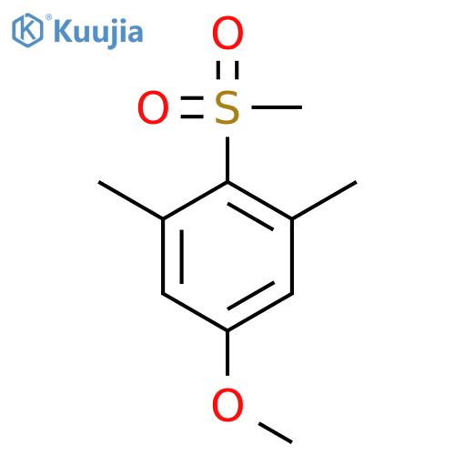 Benzene, 5-methoxy-1,3-dimethyl-2-(methylsulfonyl)- structure