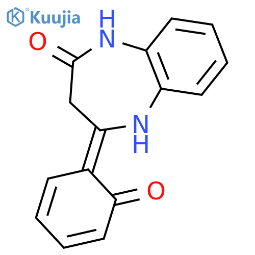 2-(6-oxocyclohexa-2,4-dien-1-ylidene)-1,5-dihydro-1,5-benzodiazepin-4-one structure